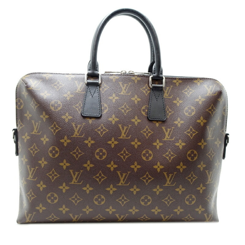 Louis Vuitton Porte de Cumin Jules Handbag Monogram Macassar Brown